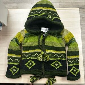 The Better Sweater Green Hooded Knit Sweater